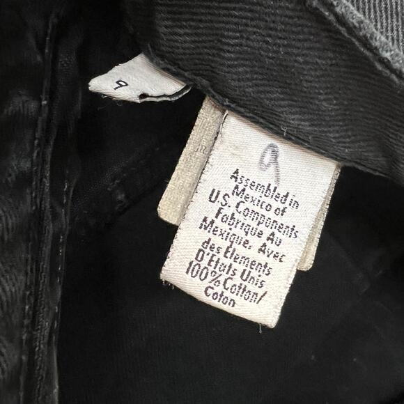 Vintage 90s Calvin Klein Black Jeans Short Petite - Size 28 x 27.5 - Picture 5 of 8